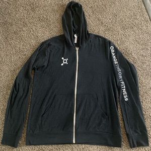 Unisex Orangetheory Fitness Grey Zip Up Hoodie XXL